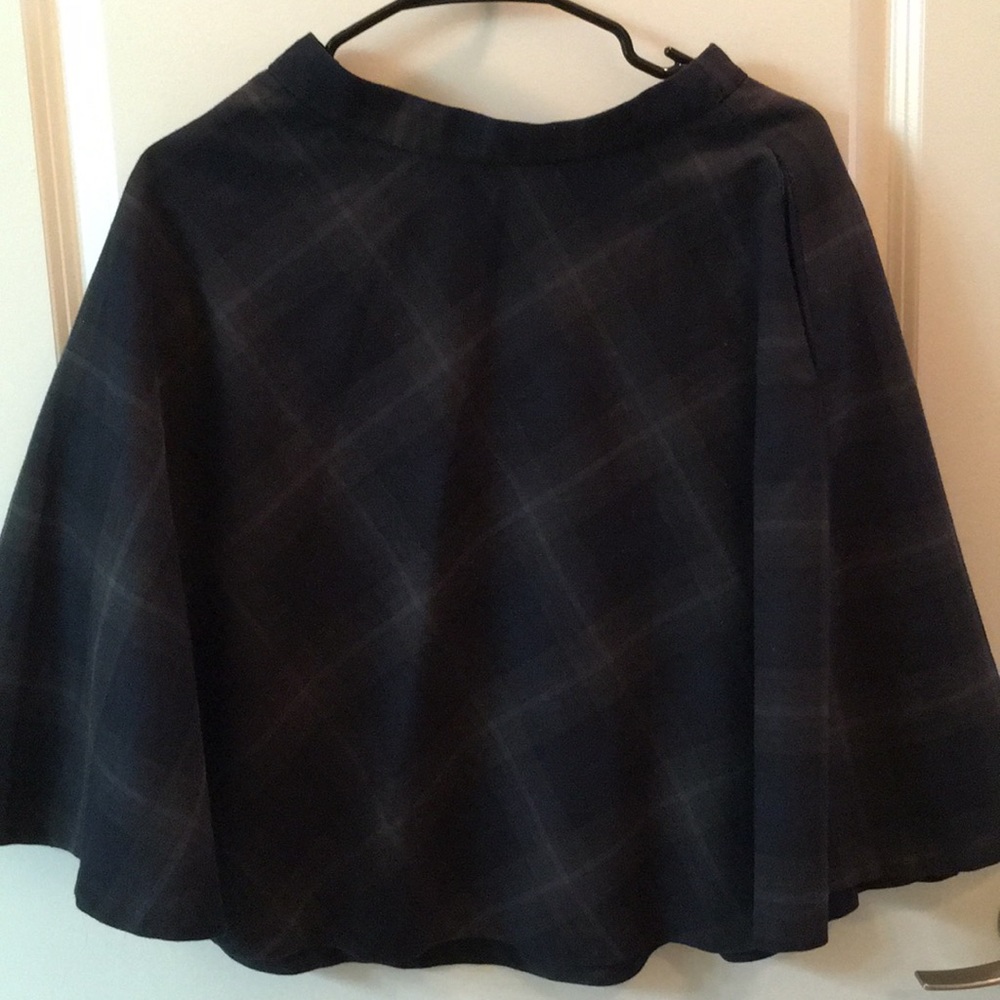 Checkered midi skirt